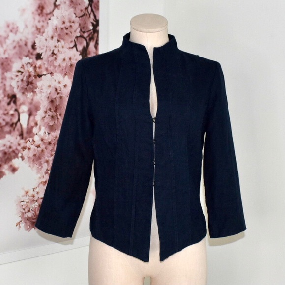 Eileen Fisher Linen Blazer - Picture 1 of 7